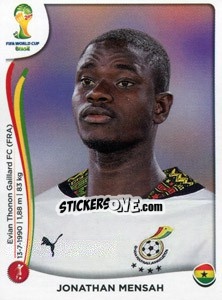 Sticker Jonathan Mensah - Coppa del Mondo FIFA Brasile 2014 n. 530 - Panini