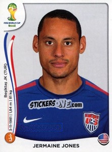 Cromo Jermaine Jones - Coppa del Mondo FIFA Brasile 2014 - Panini