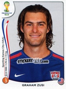 Cromo Graham Zusi - Coppa del Mondo FIFA Brasile 2014 - Panini