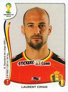 Figurina Laurent Ciman - Coppa del Mondo FIFA Brasile 2014 - Panini