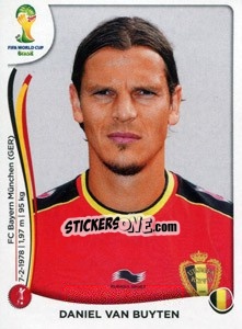 Cromo Daniel Van Buyten - Coppa del Mondo FIFA Brasile 2014 - Panini