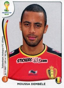 Sticker Mousa Dembélé - Coppa del Mondo FIFA Brasile 2014 n. 574 - Panini
