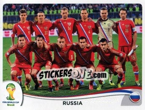 Sticker Team - Coppa del Mondo FIFA Brasile 2014 - Panini