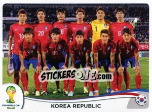 Sticker Team - Coppa del Mondo FIFA Brasile 2014 - Panini