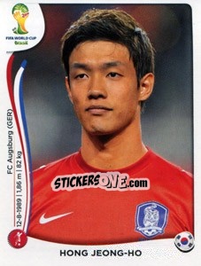 Sticker Hong Jeong-Ho - Coppa del Mondo FIFA Brasile 2014 n. 625 - Panini