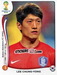 Sticker Lee Chung-Yong - Coppa del Mondo FIFA Brasile 2014 n. 631 - Panini