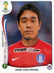 Sticker Park Chu-Young - Coppa del Mondo FIFA Brasile 2014 n. 638 - Panini