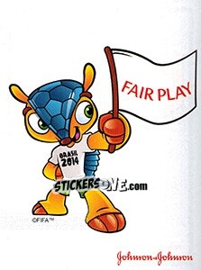 Sticker Fair Play (Johnson / Johnson) - Coppa del Mondo FIFA Brasile 2014 n. 642 - Panini