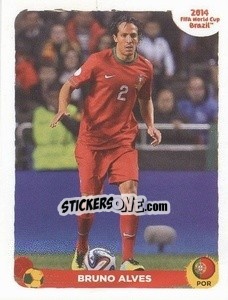 Sticker Bruno Alves - Coppa del Mondo FIFA Brasile 2014 n. CC-A - Panini