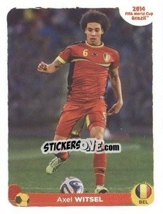 Sticker Axel Witsel - Coppa del Mondo FIFA Brasile 2014 n. CC-F - Panini