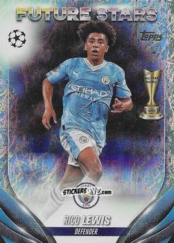 Figurina Rico Lewis - UEFA Club Competitions 2023-2024. Jade Edition
 n. 105 - Topps
