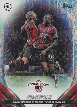Figurina Milans Mission - UEFA Club Competitions 2023-2024. Jade Edition
 n. 123 - Topps