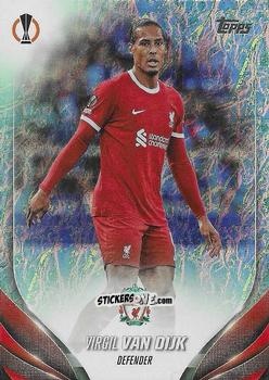 Sticker Virgil van Dijk - UEFA Club Competitions 2023-2024. Jade Edition
 n. 132 - Topps