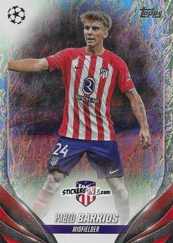 Sticker Pablo Barrios - UEFA Club Competitions 2023-2024. Jade Edition
 n. 139 - Topps