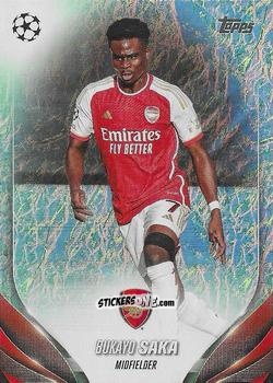 Sticker Bukayo Saka - UEFA Club Competitions 2023-2024. Jade Edition
 n. 148 - Topps