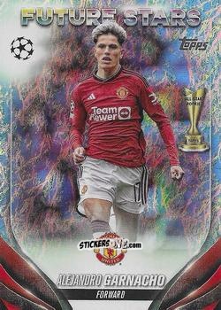 Figurina Alejandro Garnacho - UEFA Club Competitions 2023-2024. Jade Edition
 n. 7 - Topps
