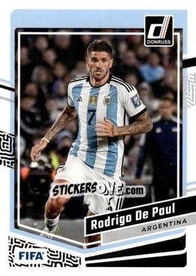 Sticker Rodrigo de Paul - Donruss Soccer 2023-2024
 n. 7 - Panini