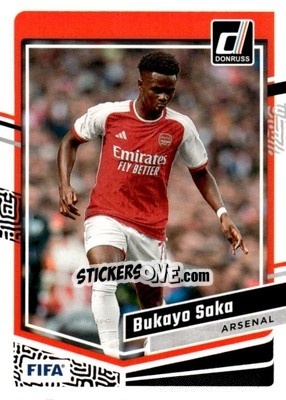 Sticker Bukayo Saka - Donruss Soccer 2023-2024
 n. 72 - Panini