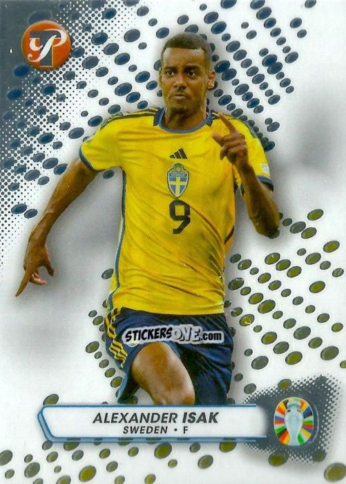 Figurina Alexander Isak - Pristine Road to UEFA EURO 2024
 n. 174 - Topps