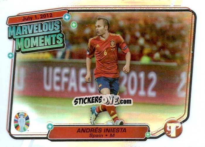 Cromo Andres Iniesta - Pristine Road to UEFA EURO 2024
 n. MM-AI - Topps