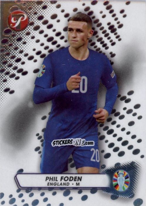 Figurina Phil Foden - Pristine Road to UEFA EURO 2024
 n. 37 - Topps