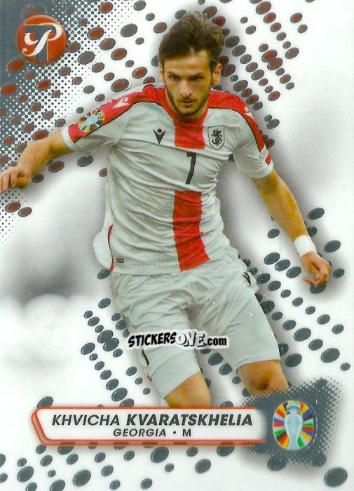 Figurina Khvicha Kvaratskhelia - Pristine Road to UEFA EURO 2024
 n. 61 - Topps