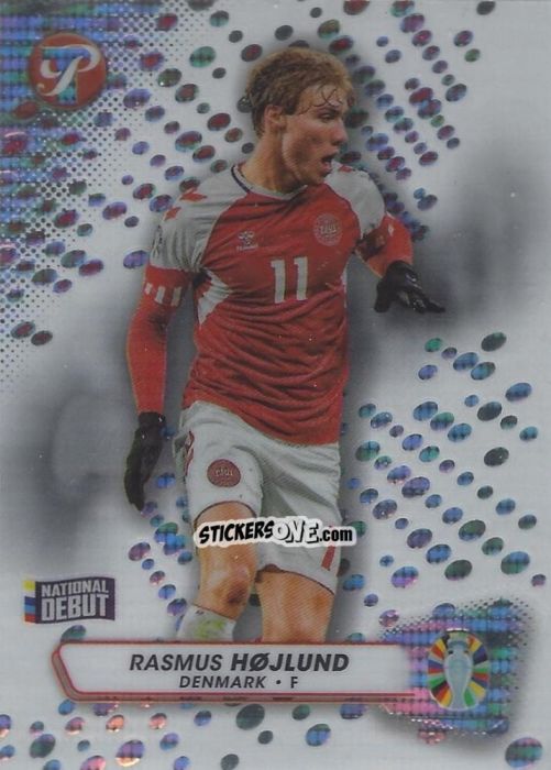 Sticker Rasmus Hojlund - Pristine Road to UEFA EURO 2024
 n. 97 - Topps