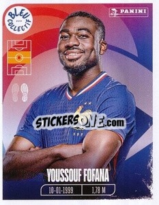 Sticker Youssouf Fofana - Portrait -  FFF Tournament Edition 2024
 n. 76 - Panini