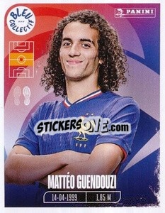 Sticker Mattéo Guendouzi - Portrait -  FFF Tournament Edition 2024
 n. 82 - Panini