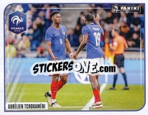 Sticker Aurélien Tchouaméni - Match -  FFF Tournament Edition 2024
 n. 90 - Panini