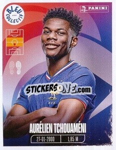 Sticker Aurélien Tchouaméni - Portrait -  FFF Tournament Edition 2024
 n. 92 - Panini