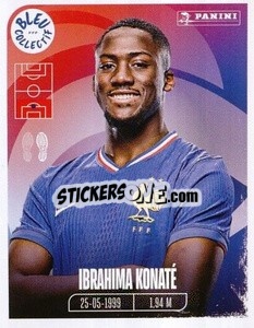 Sticker Ibrahima Konaté - Portrait -  FFF Tournament Edition 2024
 n. 46 - Panini