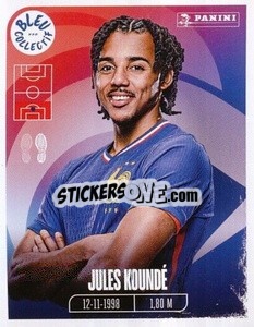 Sticker Jules Koundé - Portrait -  FFF Tournament Edition 2024
 n. 52 - Panini