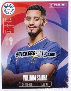 Sticker William Saliba - Portrait -  FFF Tournament Edition 2024
 n. 62 - Panini