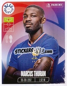Sticker Marcus Thuram - Portrait -  FFF Tournament Edition 2024
 n. 132 - Panini