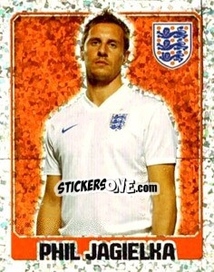 Sticker Phil Jagielka - England 2014 n. 8 - Topps