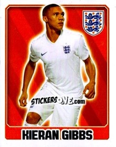 Sticker Kieran Gibbs - England 2014 n. 9 - Topps