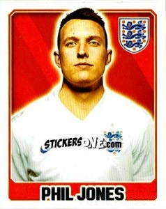 Sticker Phil Jones - England 2014 - Topps