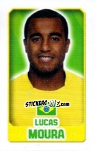 Sticker Lucas Moura - England 2014 n. 42 - Topps