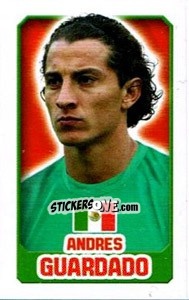 Sticker Andrés Guardado - England 2014 n. 61 - Topps