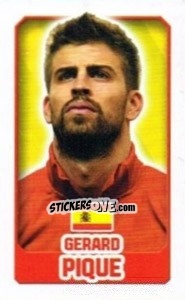 Sticker Gerard Piqué - England 2014 n. 80 - Topps