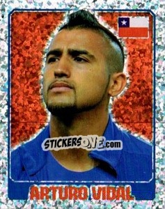 Sticker Arturo Vidal - England 2014 n. 100 - Topps