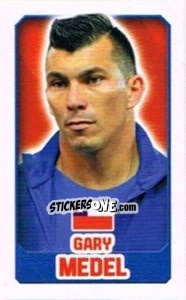 Sticker Gary Medel - England 2014 n. 105 - Topps