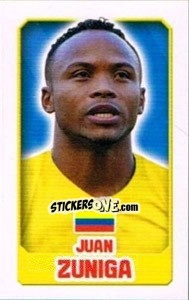 Sticker Juan Zuniga - England 2014 - Topps