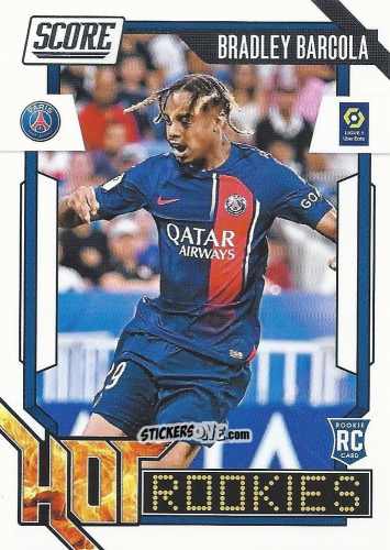 Sticker Bradley Barcola - Score Ligue 1 2023-2024
 n. HR13 - Panini