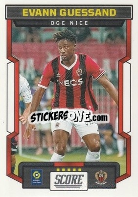 Sticker Evann Guessand - Score Ligue 1 2023-2024
 n. 92 - Panini