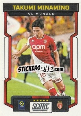 Sticker Takumi Minamino - Score Ligue 1 2023-2024
 n. 9 - Panini