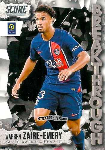 Cromo Warren Zaire-Emery - Score Ligue 1 2023-2024
 n. B12 - Panini