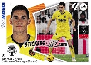 Sticker Aïssa Mandi (8B) - LaLiga 2024-2025
 n. 589 - Colecciones ESTE