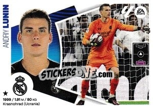 Sticker Andriy Lunin (4) - LaLiga 2024-2025
 n. 344 - Colecciones ESTE